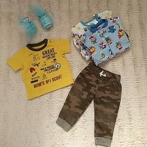 Bundle: Carter's Set w/ 2 pcs. free footed pj's